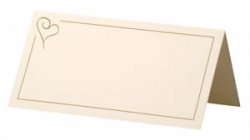 Place Cards with heart design